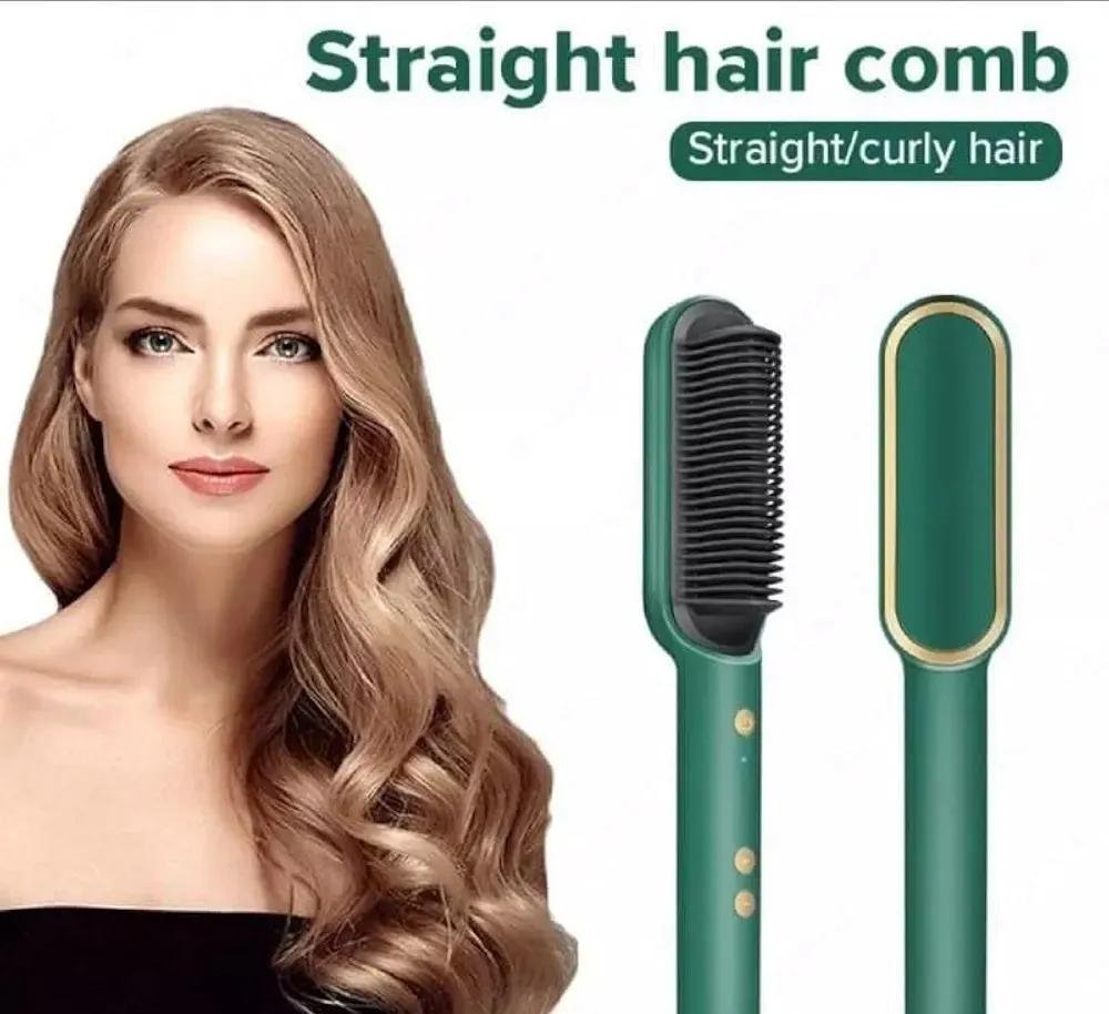 Green Hair Comb for Straight & Curly Hair Styling