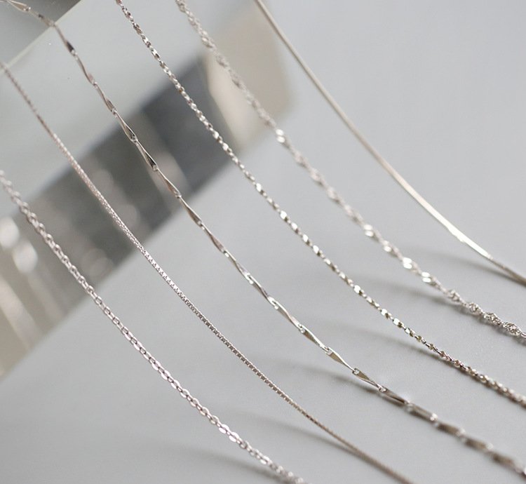 S925 Silver Plated Short Necklace Women Korean Style