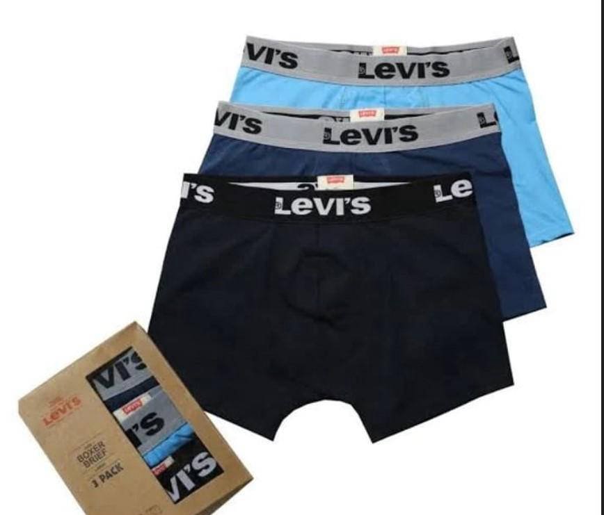 Men Cotton Stretch Boxer Briefs 3 Pack Assorted S-XL