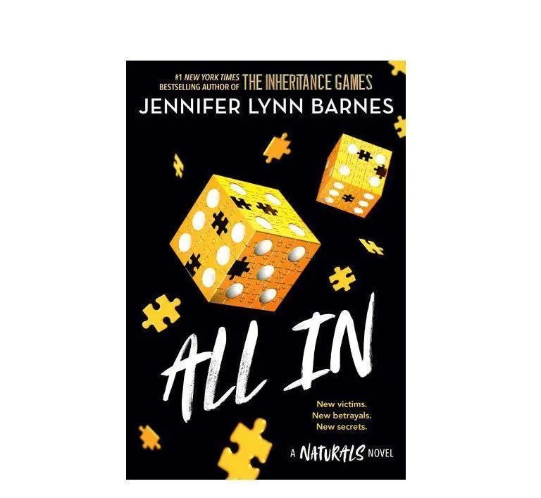 All In by Jennifer Lynn Barnes Paperback Novel Multicolor A5