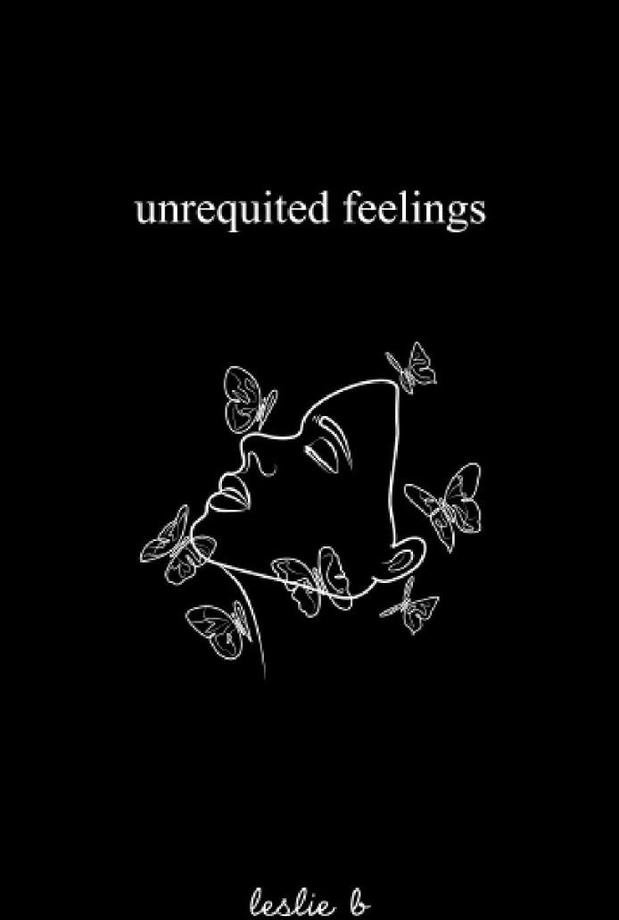 Unrequited Feelings Journal by Leslie B KS A5 Black White