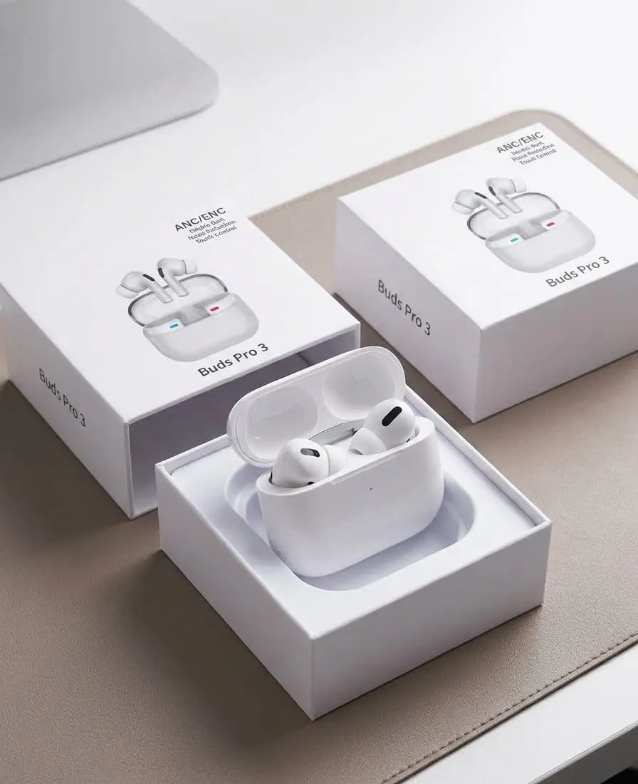 Buds Pro 3 ANC Wireless Bluetooth Earbuds – White