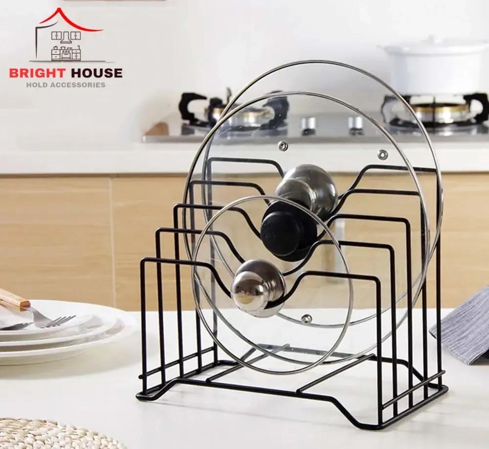Metal Knife Organizer Black Kitchen Storage