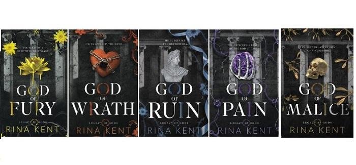 Legacy of God Fiction Book Set A5 Size - 5 Books by Rina Kent