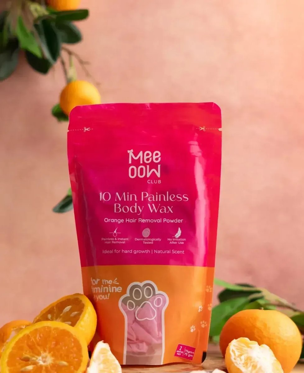Meow 10 Min Painless Body Wax 50g Orange