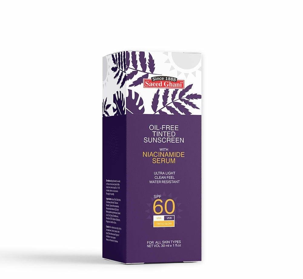 Oil-Free Tinted Sunscreen with Niacinamide Serum SPF 60
