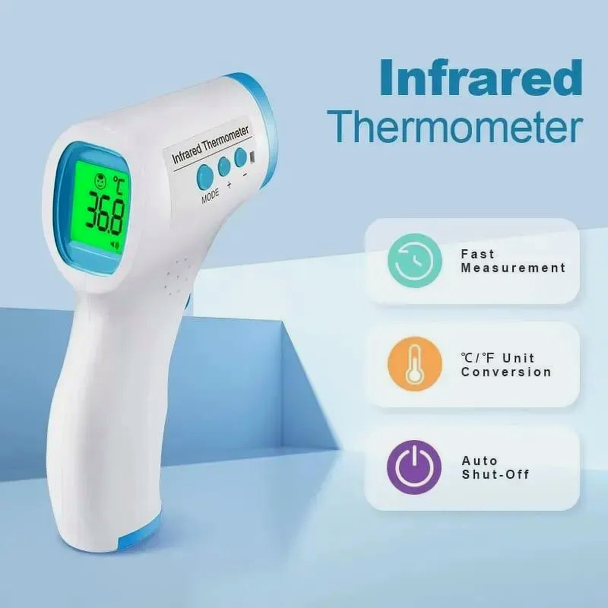 Digital Infrared Forehead Thermometer - Portable, Fast & Accurate
